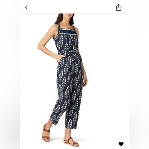 Rebecca Taylor La Vie sleeveless Larkspur jumpsuit size L